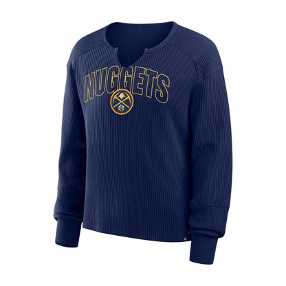 Denver Nuggets Women's Long Sleeve V-Neck Fashion T-Shirt