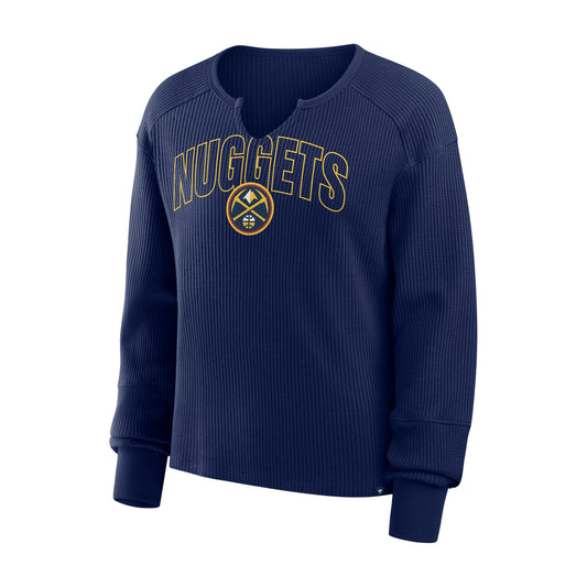 Denver Nuggets Women's Long Sleeve V-Neck Fashion T-Shirt
