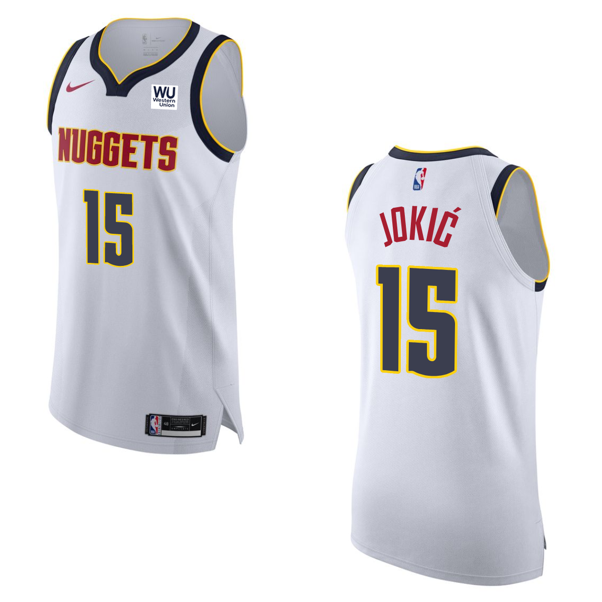 #15 Nikola Jokić 2022-23 Denver Nuggets Association Authentic Jersey