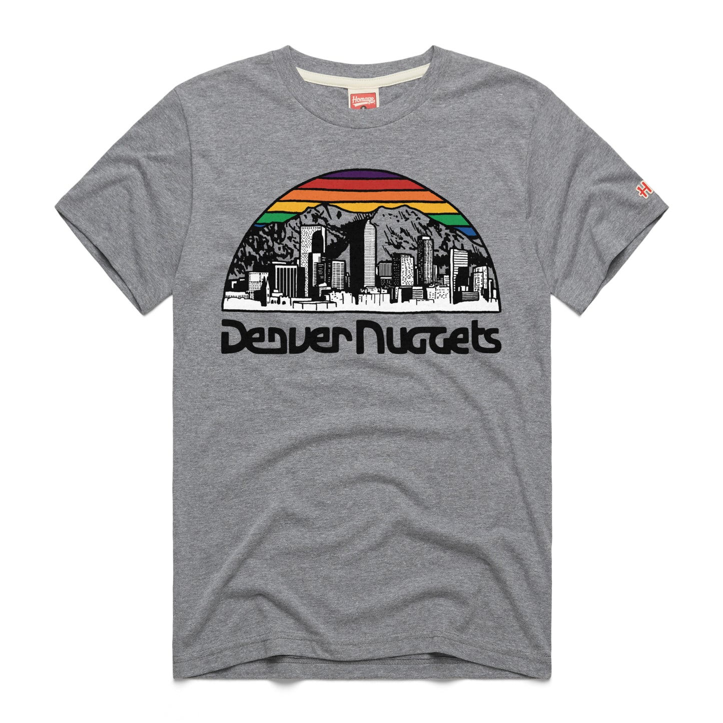 Denver Nuggets Homage City Edition Retro Skyline T-Shirt