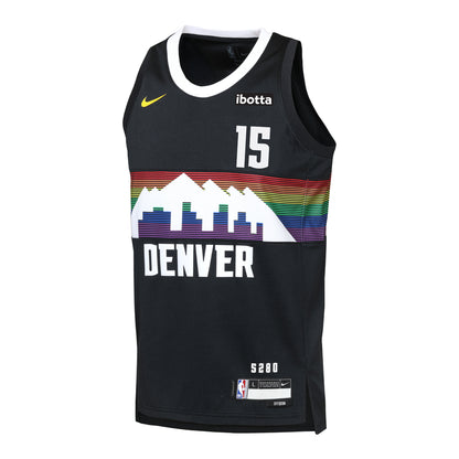 Youth Denver Nuggets 2025-26 City Edition #15 Nikola Jokic Swingman Jersey