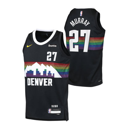 Youth Denver Nuggets 2025-26 City Edition #27 Jamal Murray Swingman Jersey